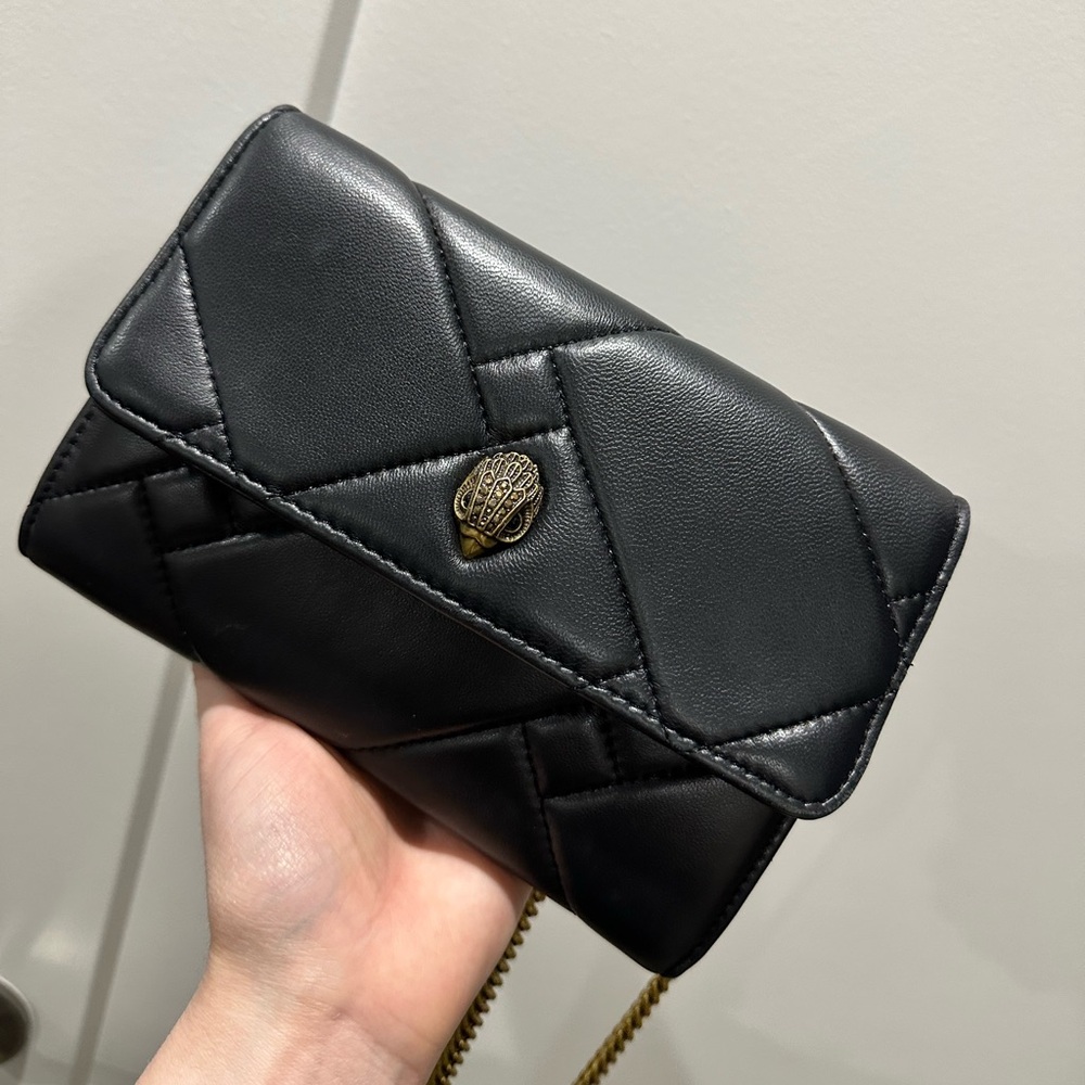 Black Kurt Geiger Kensington Chain Wallet